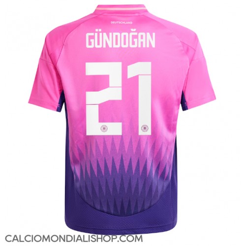 Maglie da calcio Germania Ilkay Gundogan #21 Seconda Maglia Europei 2024 Manica Corta